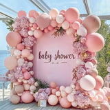 Matte Peach And Pink Hen Party Balloon Arch Garland