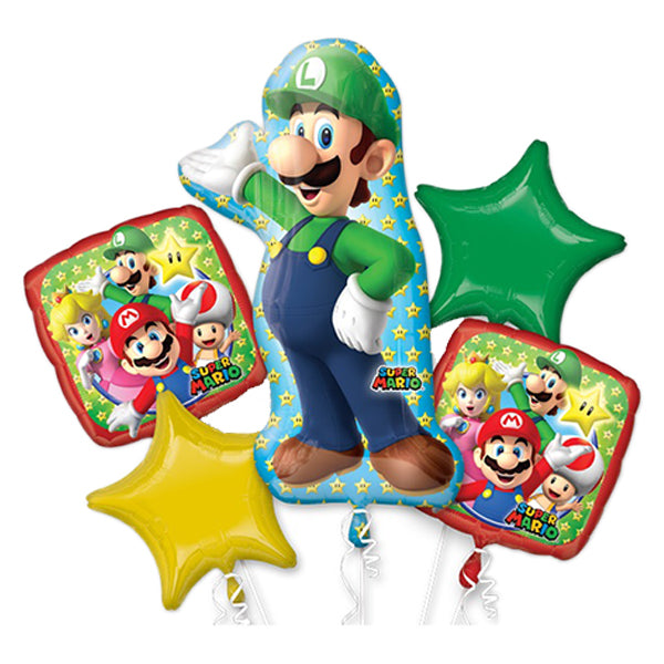 Super Mario Luigi Balloon Bouquet P75