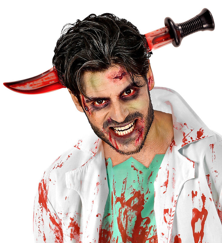 Bloody Knife Through Head