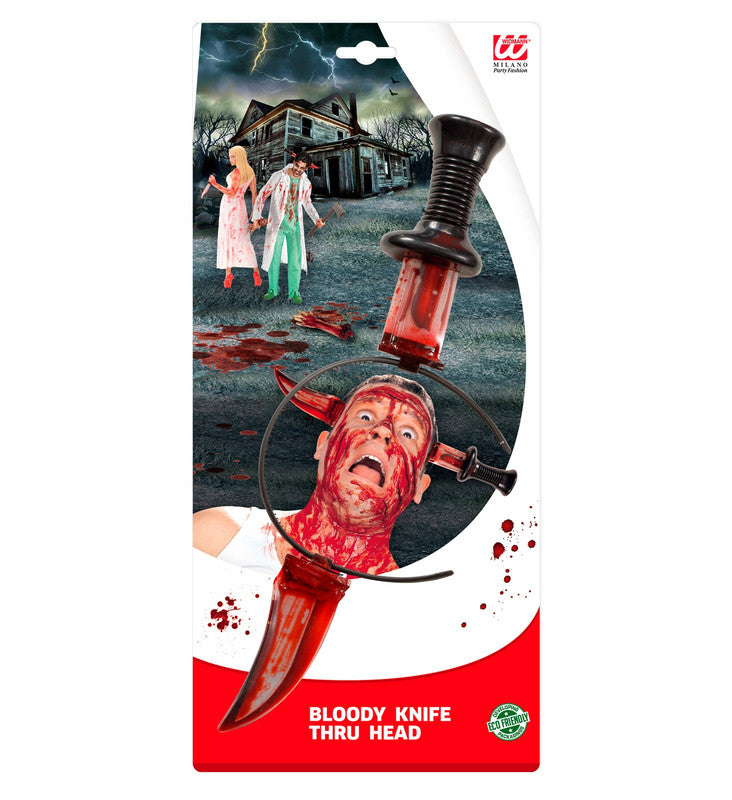 Bloody Knife Through Head