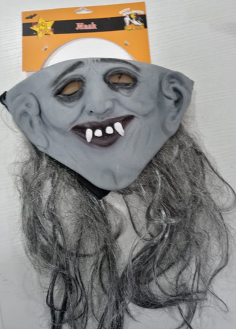 Halloween Mask Dlx W/ Long Hair 6793