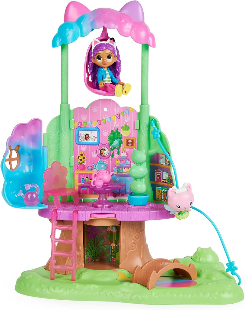 Gabby's DH Kitty Fairy's Garden Treehouse Playset