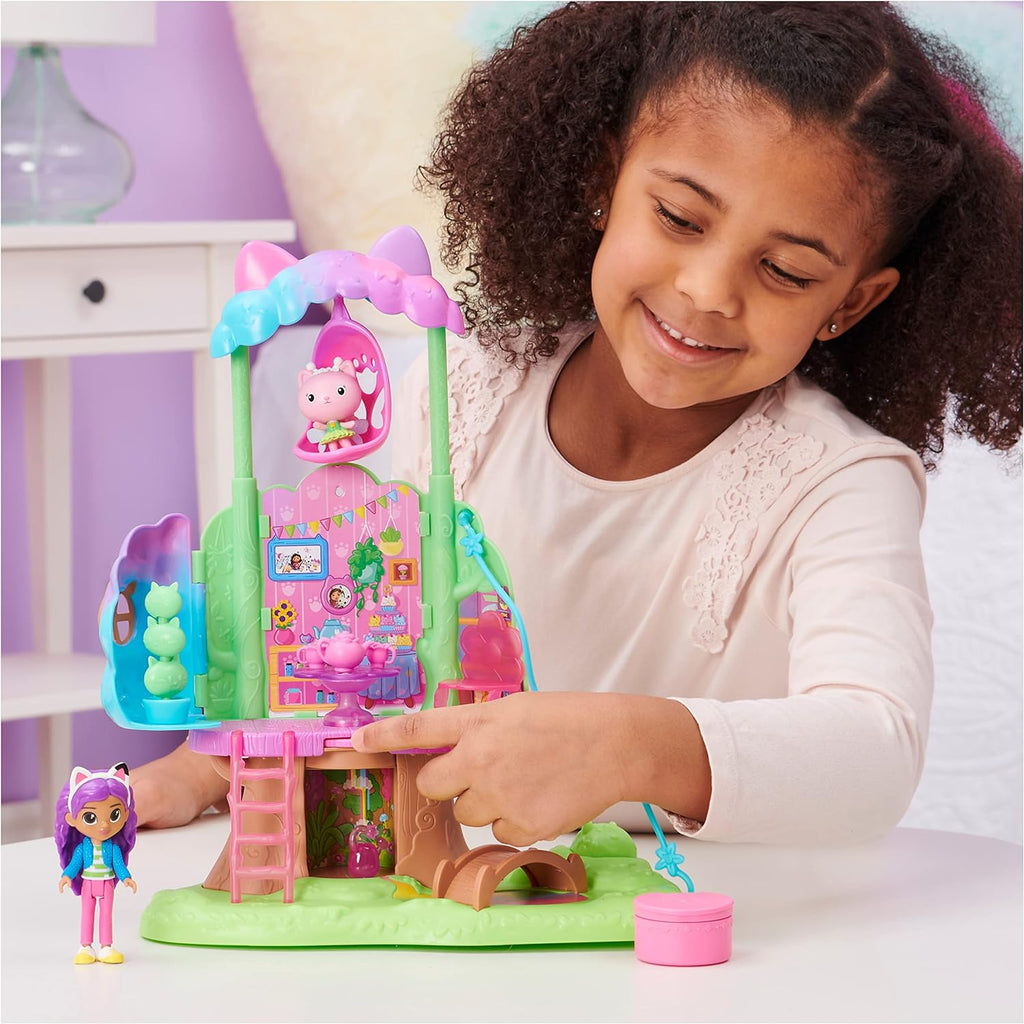 Gabby's DH Kitty Fairy's Garden Treehouse Playset