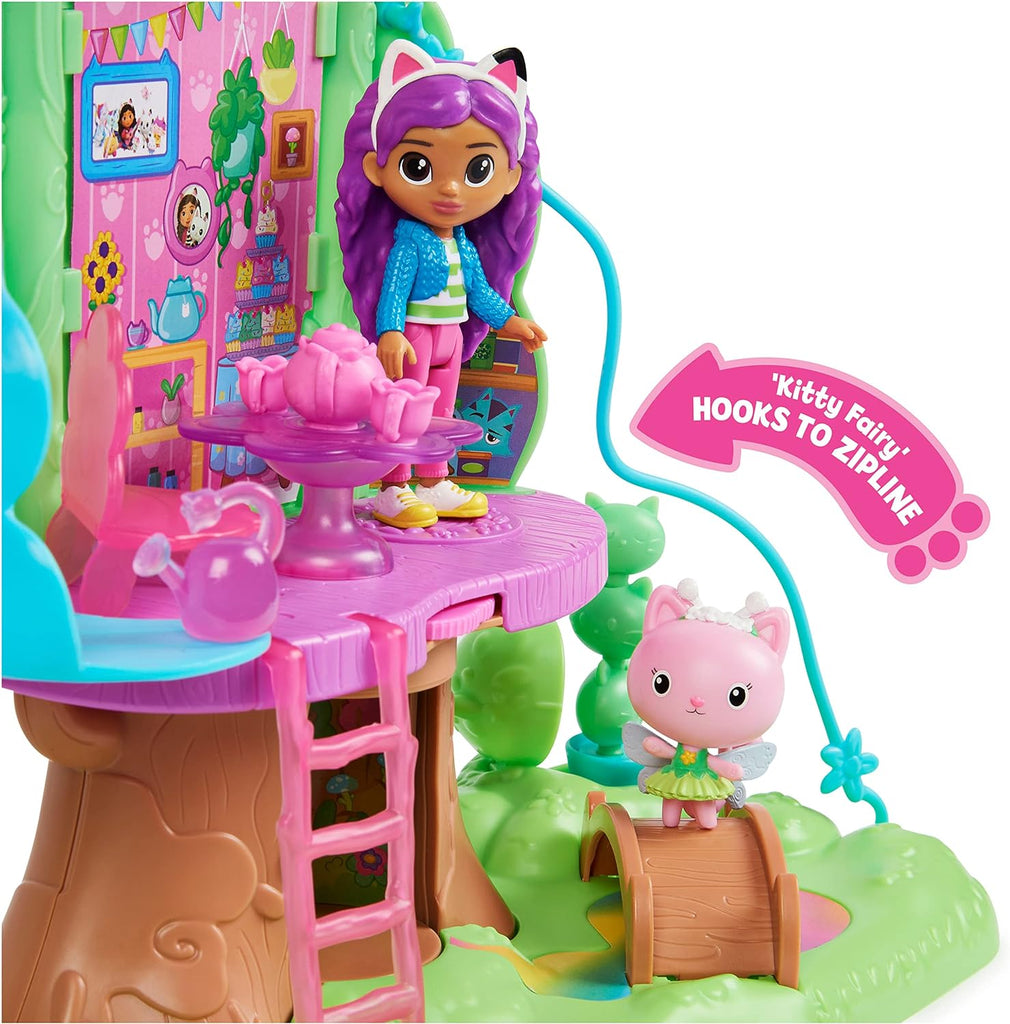 Gabby's DH Kitty Fairy's Garden Treehouse Playset