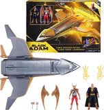 DC Black Adam Movie Hawk Cruiser w/4" Fig Black Adam & Hawkman