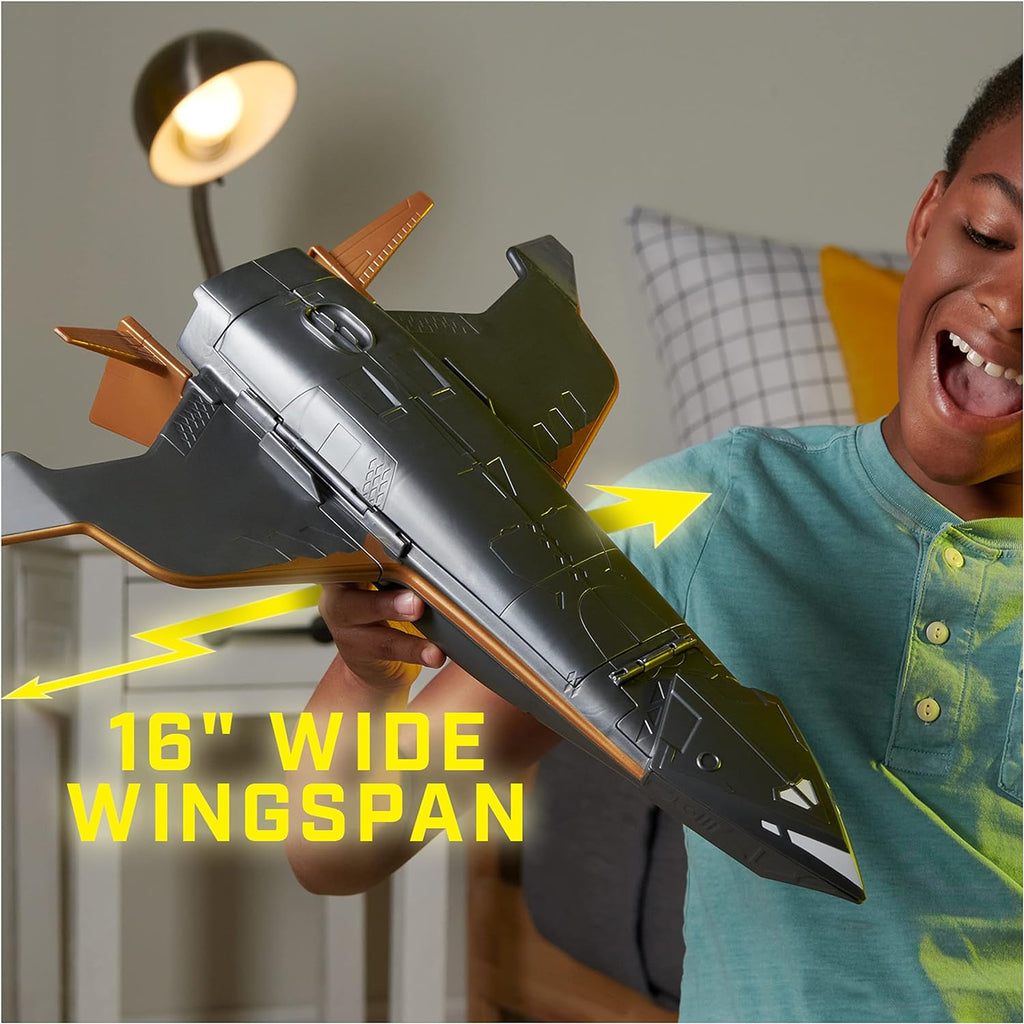 DC Black Adam Movie Hawk Cruiser w/4" Fig Black Adam & Hawkman