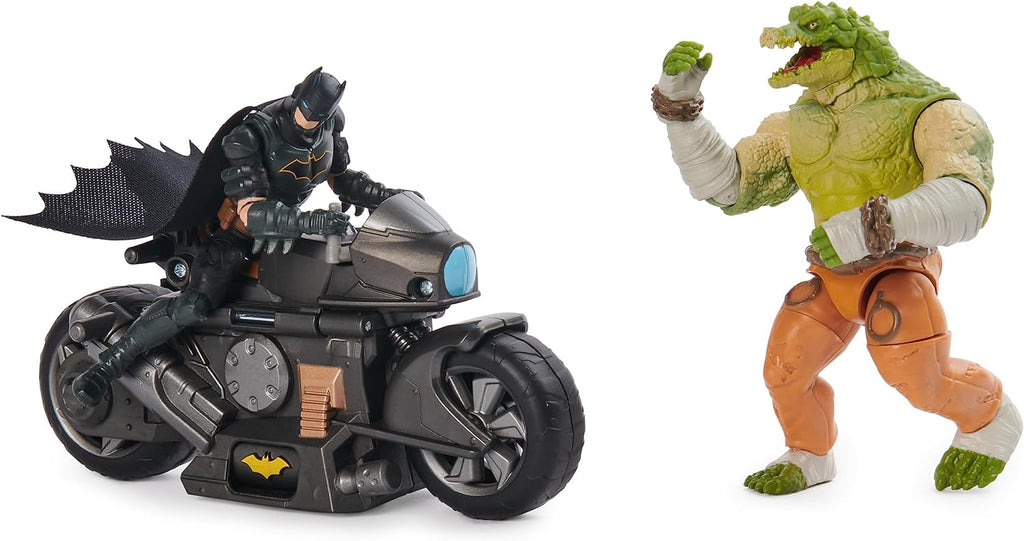 DC Batman Transforming Batcycle w/Two Figs 4"