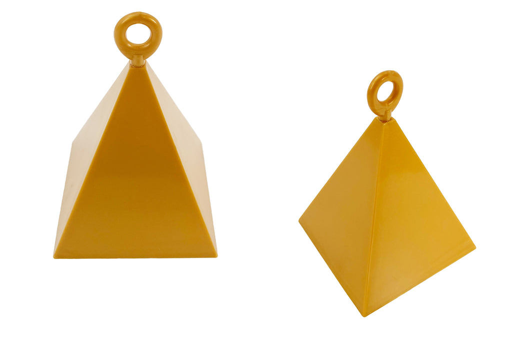 Pyramid Balloon Weight Gold
