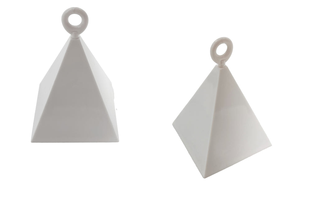 Pyramid Balloon Weight White
