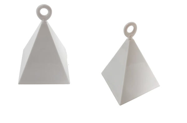 Pyramid Balloon Weight White – Party Zone