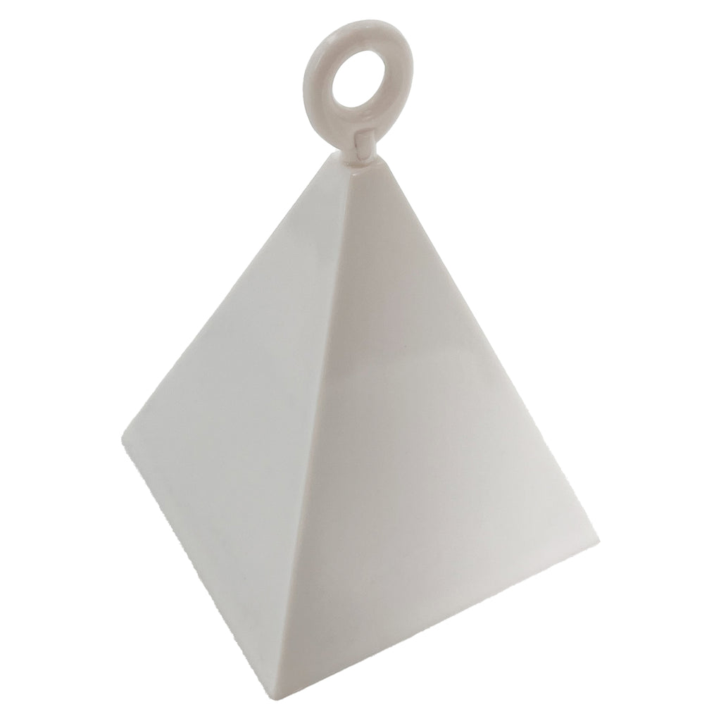 Pyramid Balloon Weight White