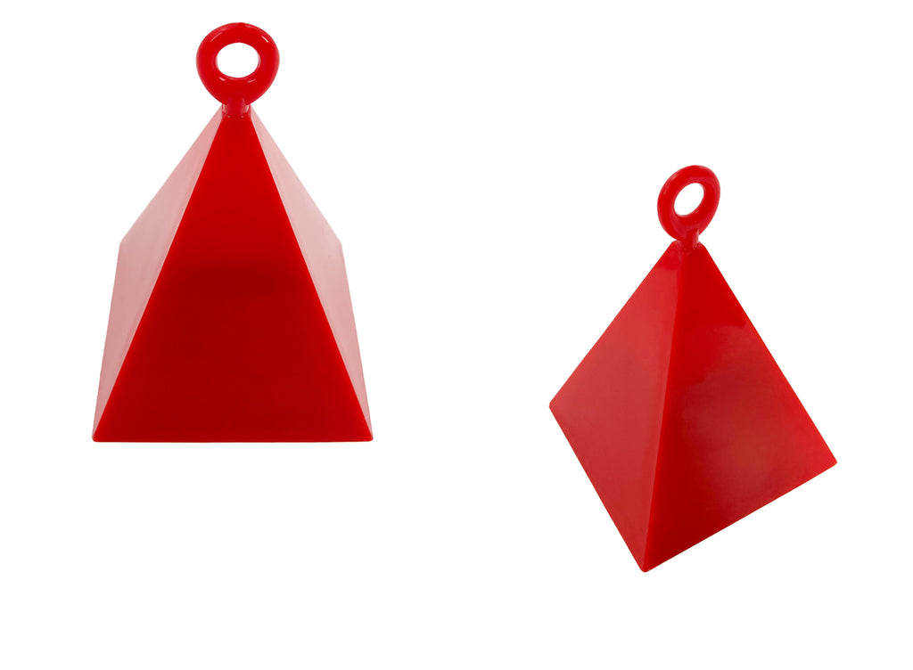 Pyramid Balloon Weight Red