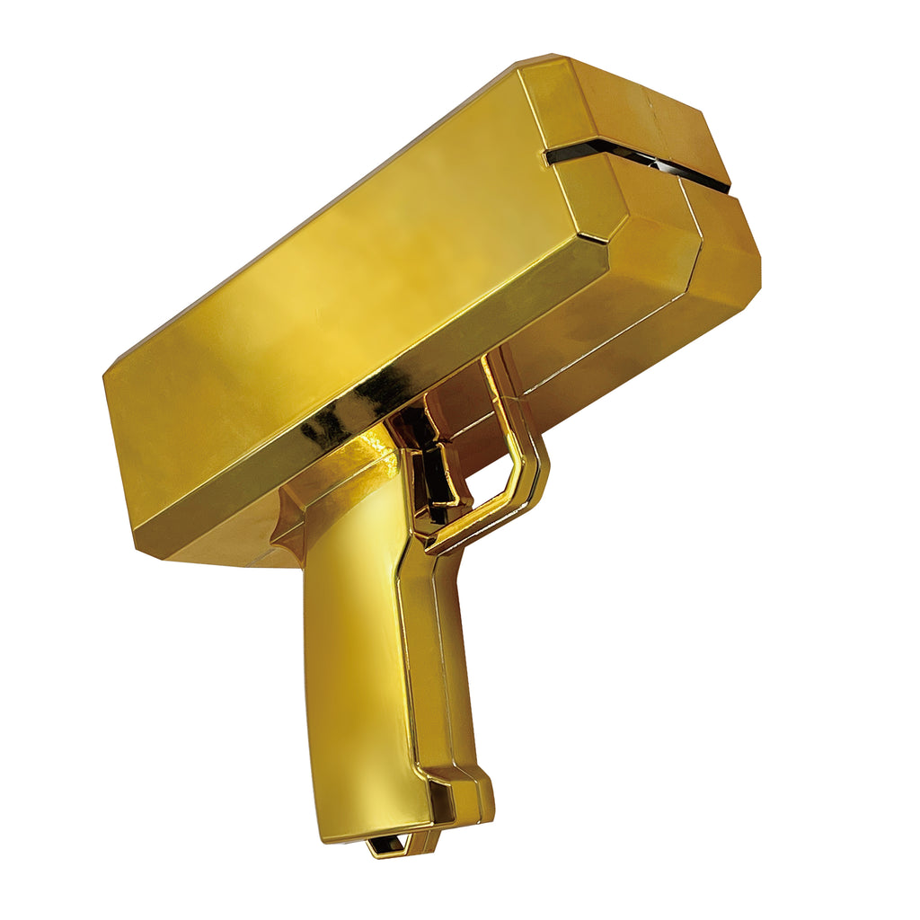 Party Zone Money Gun Gold 19x16.5x8.5cm