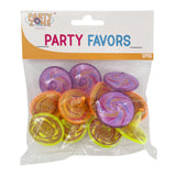 Party Zone Spin Tops Assorted 12Pcs/Pk