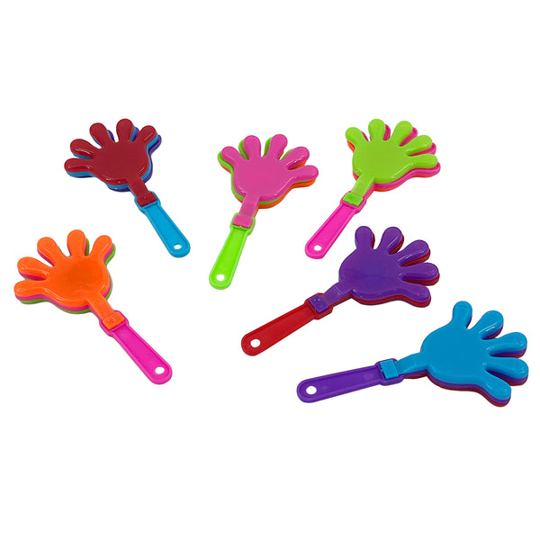 Mini Hand Clappers Assorted 12Pcs/Pk - Party Zone