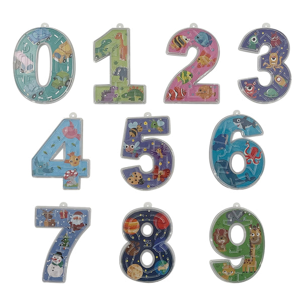 Numbers Maze Game Assorted 10Pcs/Pk - Party Zone
