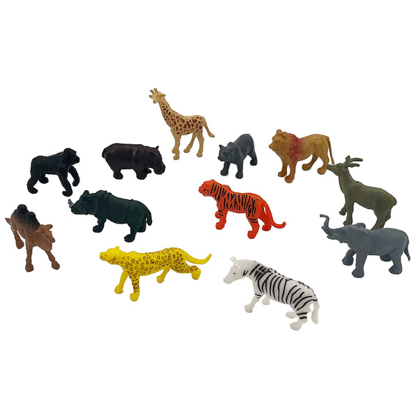 Animals Assorted 12Pcs/Pk - Party Zone