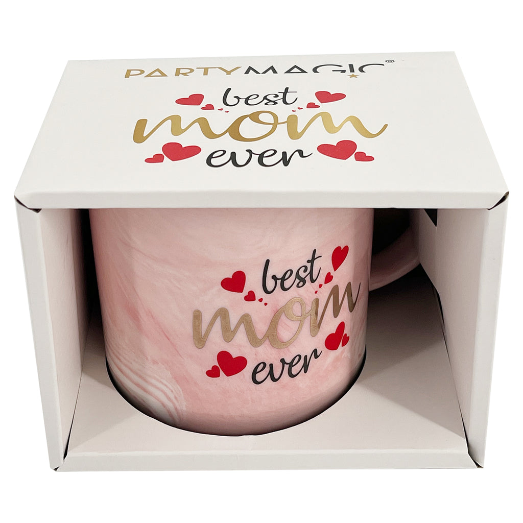 Best Mom Mug 9cm – Ceramic Coffee Cup with 'Best Mom' Text for Mother’s Day Gifting
