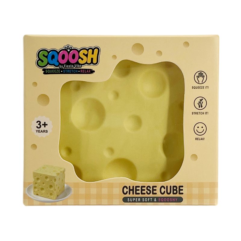 SQOOSH Large Cheese Cube Squishy Toy | UAE