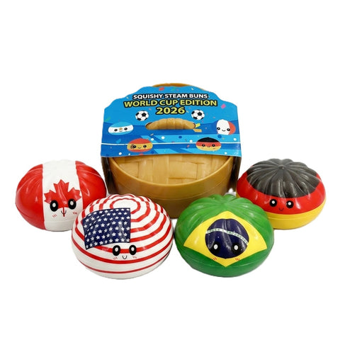 Squishy World Cup Dumplings Assorted Random Teams | 8.5 cm