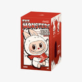 Coca-Cola themed vinyl Pop Mart Labubu packaging with a red and white design.