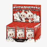 Box of 'Pop Mart Labubu Monsters' vinyl figures with Coca-Cola branding on a white background