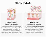 Game rules for a Pop Mart Labubu with blind boxes displayed on a white background.