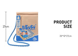 Product packaging with 'Labubu' branding and dimensions displayed.