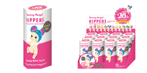 Packaging of Sunny Angel Hippers for dolls on a white background