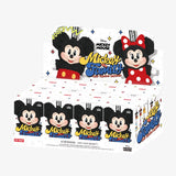 Box of Mickey Mouse family-themed collectible figures on a white background