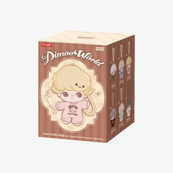 Pop Mart DIMOO Crush on Coffee Series-soft-faced Plush Keychain Blind Box