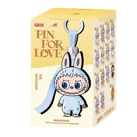 Pop Mart Labubu The Monsters Pin for Love Series Vinyl Plush Pendant (A-M) Blindbox V4