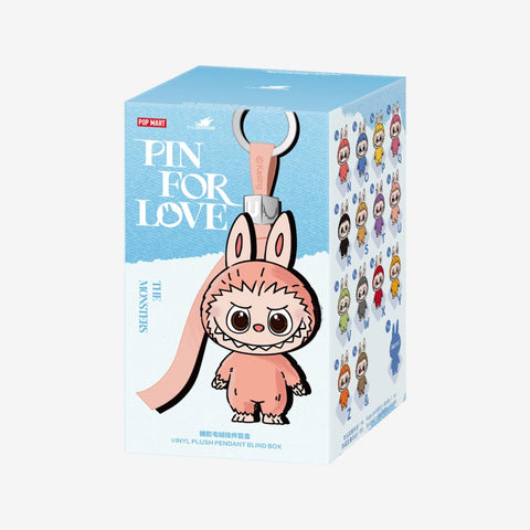 Pop Mart Labubu The Monsters Pin for Love Series Vinyl Plush Pendant (N-Z) Blindbox V4