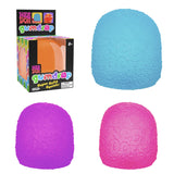 Gumdrop shaped NeeDoh squishy stress ball with textured sugar-like exterior finish