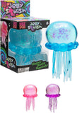 Clear translucent Jelly Squish NeeDoh ball filled with squishy colorful jelly beads