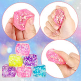 6cm Squishy Glitter Square Toy | Sensory Stress Relief Fidget