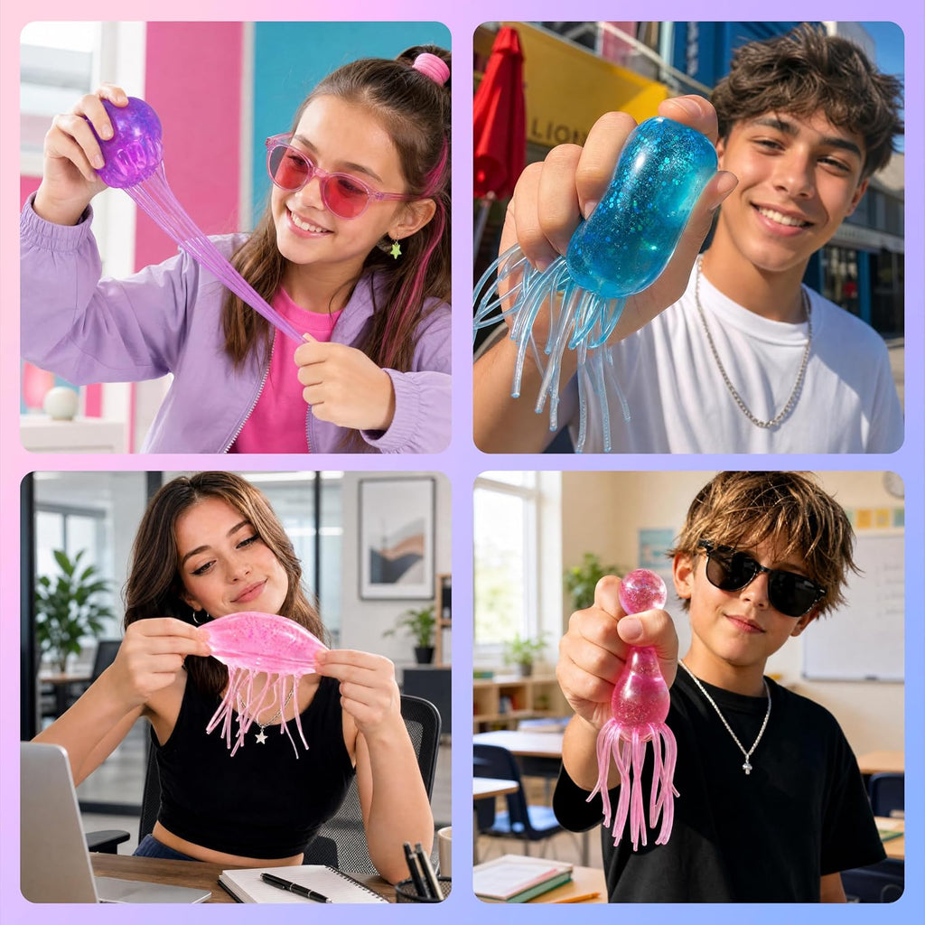 Malt Sugar Jellyfish Squeeze Toy | Tactile Sensory Fidget