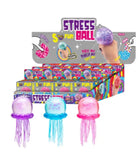 Cute malt sugar jellyfish squeeze toy showing soft texture and slow-rise squishy effect