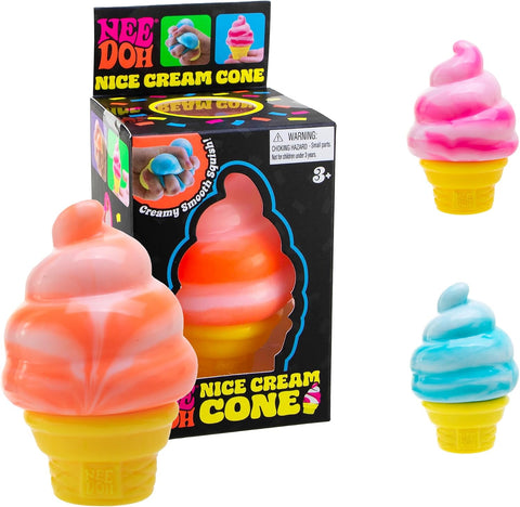 NeeDoh Nice Cream Cone Squishy Toy | Ice Cream Fidget