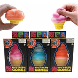 NeeDoh Nice Cream Cone fidget toy with squeezable ice cream swirl top