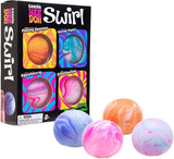 NeeDoh Swirl Stress Balls - Pack of 4 | Sensory Toy Set