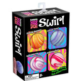 Pack of 4 colorful tie-dye swirl NeeDoh stress balls displayed together