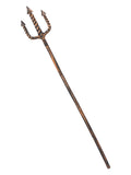 Smiffys Bronze Extendable Trident 137cm - Men 16Y+ Bronze