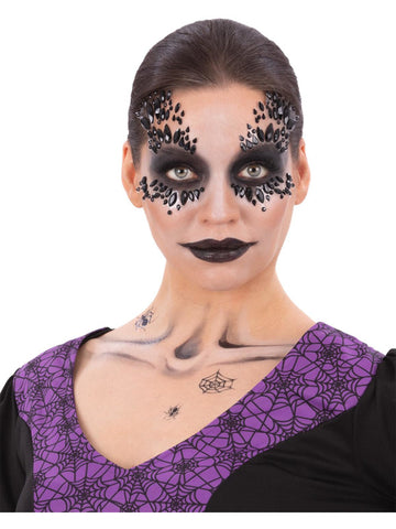 Smiffys Smiffys Make-Up FX Deluxe Black Widow Kit - Women 16Y+ Black
