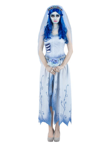 Smiffys Corpse Bride Emily Costume Dress & Headband with Veil size S halloween costume UAE