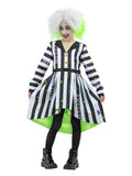 Beetlejuice Girls Costume by Smiffys in Black/White for Girl 4-6Y