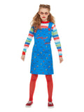 Girls Chucky Costume Blue by Smiffys in Blue for Girl 4-6Y