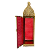 Eid Lantern Candle Holder Gold 14x14x58.7cm