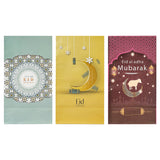 Eid Mubarak Favor Bags Asst. 12x8x22cm 3Pcs/Pk
