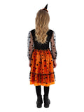 Pumpkin Dress with Headband by Smiffys in Black/Orange for Girl 4-6Y